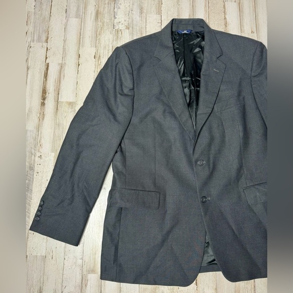 Brooks Brothers Blazer Mens 43R Charcoal Gray Explorer Madison Fit Coat Jacket - Picture 3 of 11